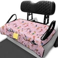 thumbnail image 1 of Yuyamidu Golf Sports Golf Cart Seat Covers with Pockets Pink Golf Cart Seat Towel Blanket Fits for Club Car More 2 Person Seats Golf Carts, 1 of 7
