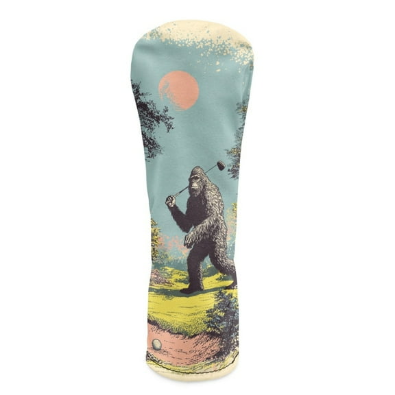 Yuyamidu Gorilla Golf Club Head Covers Golf Sports Driver Headcover Hybrid Headcover Fairway Wood Head Covers PU Leather for Golf Clubs