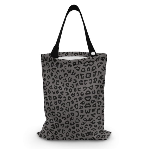 Yuyamidu Gray Leopard Print Car Trash Bag Bin for Front Seat Back Seat Portable Car Trash Bag Hanging Accessories for SUV Truck Van Reusable Automotive Vehicle Garbage Bags, 1 Piece