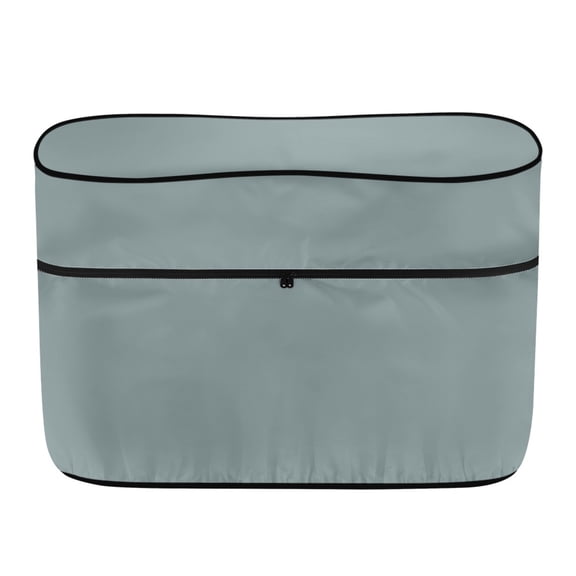 Yuyamidu Gray Propane Tank Cover for Travel Trailer, Heavy Duty Dual 40lb RV Camper Propane Tank Cover with Zipper, Waterproof Accessories for RV, Travel Trailers, Campers