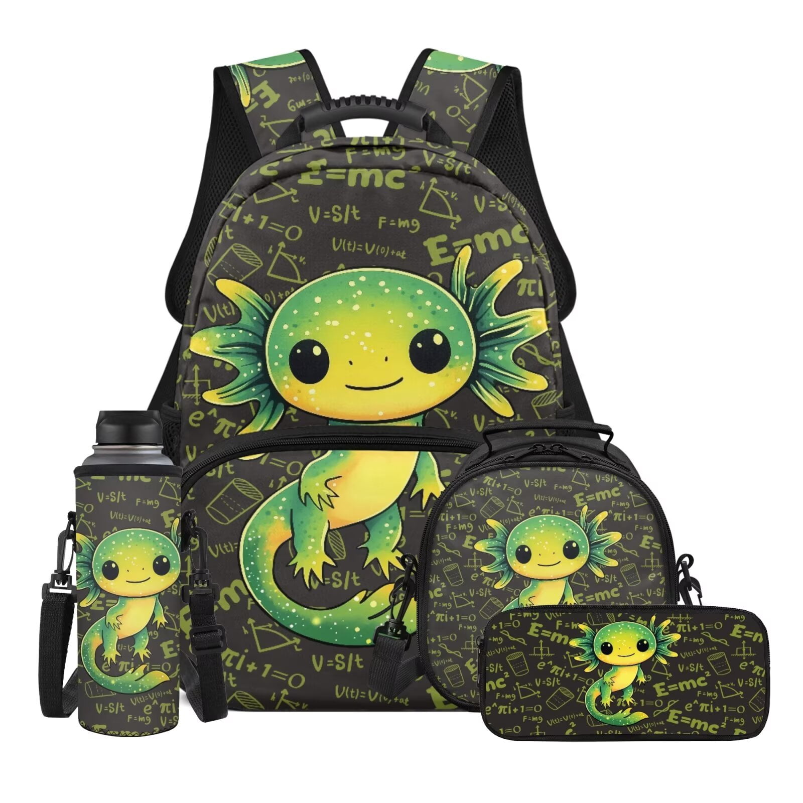 axolotl mini backpack Plush Michelle's Axolotls The fill is spun from recycled water bottles Axolotl Plush Mini Backpack 11.5"x14"