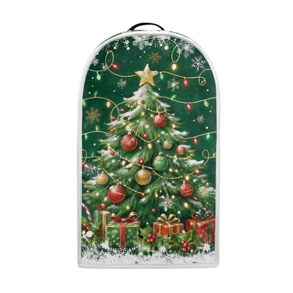 Yuyamidu Green Christmas Tree Blender Cover, Dustproof Kitchen Appliance Decorative Protector with Handle, Fits Stand Mixer Coffee Maker Juicer