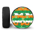 thumbnail image 1 of Yuyamidu Green Leaf Tire Covers St. Patrick's Day Spare Wheel Tire Cover Easy to Install Wheel Cover Protector Universal Fit for Trailer, RV, SUV, Truck, 1 of 5