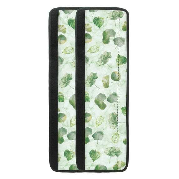 Yuyamidu Green Leaves Refrigerator Door Handle Cover Non-Slip Oven Microwave Handle Protective Cover Home Decoration Universal Kitchen Appliance Handle Covers Set of 2