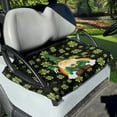 thumbnail image 1 of Yuyamidu Green Leaves Seat Covers for Golf Cart Seat Towel Rainbow Golf Cart Covers 2 Passenger Golf Cart Seat Covers St. Patrick's Day Golf Cart Seat Towel Blanket, 1 of 5