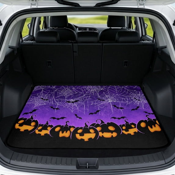 Yuyamidu Halloween Car Trunk Mat 29" x 39" Anti-Scratch Rear Trunk Liner, Full Protection Car Accessories Universal Fit for Most Vehicle