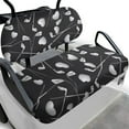 thumbnail image 1 of Yuyamidu Heart Golf Ball Golf Cart Seat Covers Black Club Car Seat Cushion 2pcs Stylish Golf Cart Backrest Bottom Seat Cover Golf Cart Accessories for Golf Gifts Men Women, 1 of 7