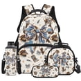 thumbnail image 1 of Yuyamidu Highland Cow Backpack for School Girls with Lunch Box 4Pcs Bow School Bag Set and Lunch Bag Pencil Case Water Bottle Holder Elementary Middle Bookbag Kids Child Daypack Rucksack, 1 of 8