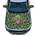 thumbnail image 1 of Yuyamidu Highland Cow Car Hood Cover Protector Green Leaf Exterior Rear View Accessories Decor 3pcs St. Patrick's Day Vehicle Side View Mirror Covers with Car Bonnet Banner for Sedans, 1 of 7