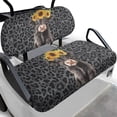 thumbnail image 1 of Yuyamidu Highland Cow Golf Cart Seat Covers 2 PCS Sunflower Golf Cart Backrest Seat Cover for 2-Person Seats Club Car Accessories Set, Black Leopard Print, 1 of 7