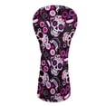 thumbnail image 1 of Yuyamidu Hippie Skull Golf Club Head Covers Driver Headcover Hybrid Headcover Fairway Wood Head Covers Fashion Golf Headcovers PU Leather for Golf Clubs, 1 of 8
