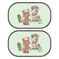 thumbnail image 1 of Yuyamidu Horse Car Window Shade Cactus Vehicle Rear Window Sun Shield 2 PCS Adorable Auto Window Curtain Blocks and UV Rays Car Accessories for Truck SUV Sedan, 1 of 7