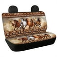 thumbnail image 1 of Yuyamidu Horse Rear Split Bench Seat Cover Southwest Aztec Back Seat Covers for Cars Truck SUV Auto Seat Backrest Saddle Blanket Protector, Brown, 1 of 4