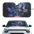 thumbnail image 1 of Yuyamidu Hummingbird Car Windshield Sun Shade Rose Front Window Sunshade Large Car Shade Auto Accessories for SUV Van Big Sedan Keep Vehicle Cool, 1 of 7