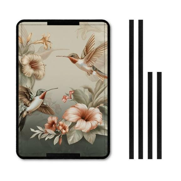 Yuyamidu Hummingbird RV Door Window Shade Cover Flower Privacy Screen Door Curtains for RV Door Window Camper Window Shades for Travel Trailer Motor Home