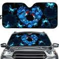 thumbnail image 1 of Yuyamidu Hummingbird Sun Shade for Car Windshield Hibiscus Car Shade Front Windshield for SUV Truck Sedan Automotive Accessories Butterfly Car Sun Visor Keep Vehicle Cool, 1 of 5
