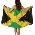 thumbnail image 1 of Yuyamidu Jamaican Flag Towel Wrap for Women Size M Reusable Wrap Towel Swimming Pool Bath Towels Lightweight Knee Length Shower Wrap Robe Multipurpose Spa Wrap Towel, 1 of 7