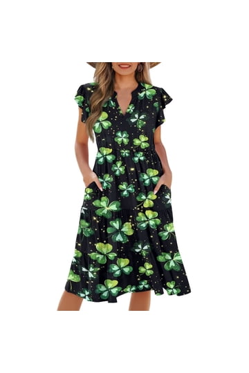 ladies st patricks day dresses Dress Clothing for All SIDE-SPLIT