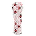 thumbnail image 1 of Yuyamidu Ladybug Golf Club Head Covers for Drivers, Fairway Woods, and Hybrids, Waterproof Leather Head Covers Pink Heart Golf Headcover with Soft Lining, 1 of 8