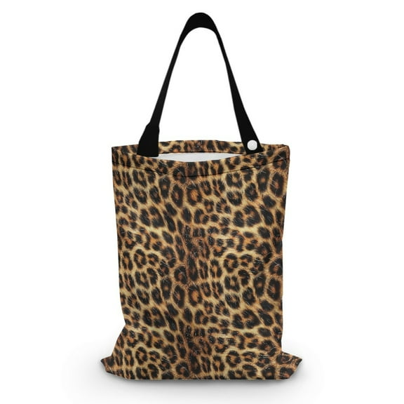 Yuyamidu Leopard Print Auto Garbage Bag for Car Truck SUV Foldable Small Wastebasket Holder Portable Car Storage Bag Car Trash Bag Accessories for Front Seat Back Seat