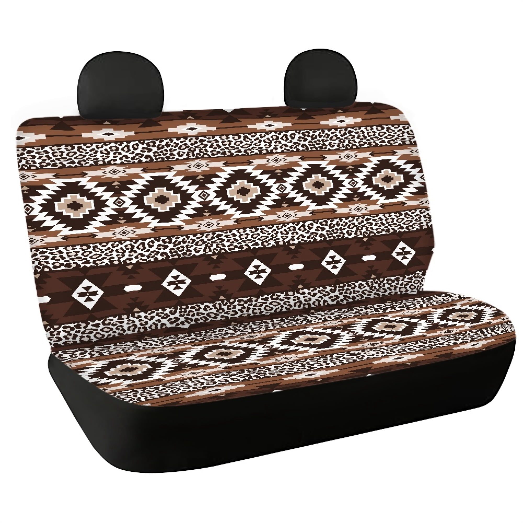 Yuyamidu Leopard Print Back Seat Covers Washable Car Rear Bench Seats ...
