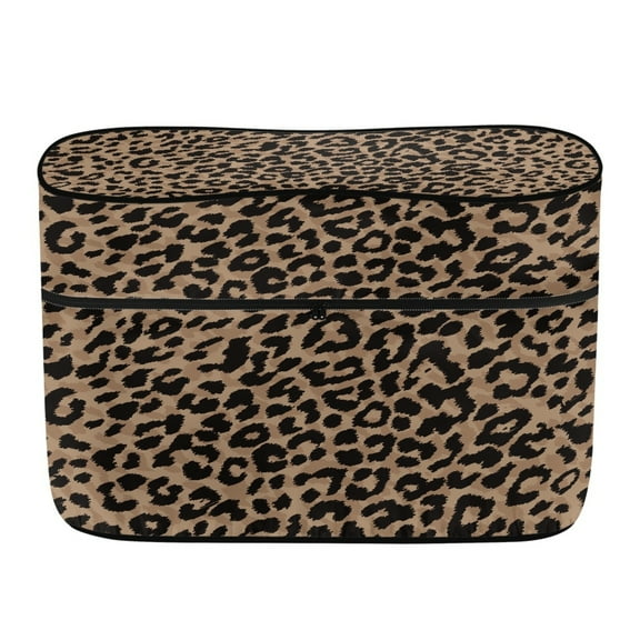 Yuyamidu Leopard Print Propane Tank Cover for RV Trailer, All Weather Protection Propane Tank Protection, Double 20lb Gas Cylinder Cover for RV, Travel Trailer, Camper