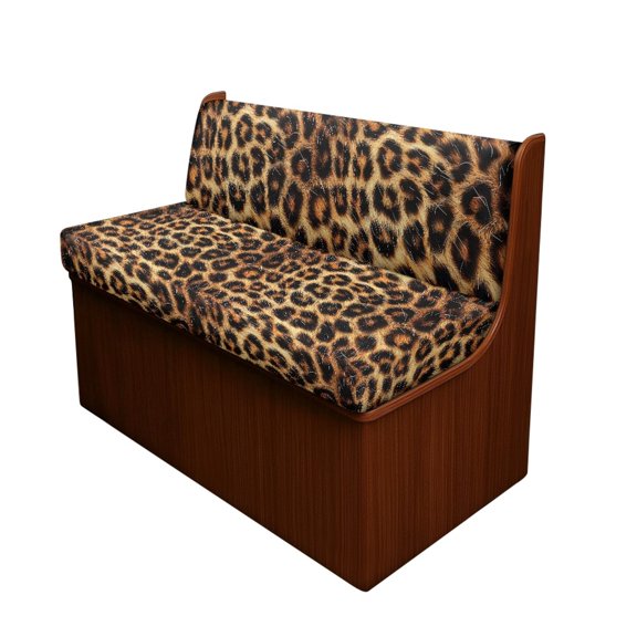 Yuyamidu Leopard Print RV Dinette Cushion Covers Elastic Loveseat Slipcovers for Travel Trailer Couch 2 Pack RV Couch Covers Soft RV Cushion Covers Camper Accessories