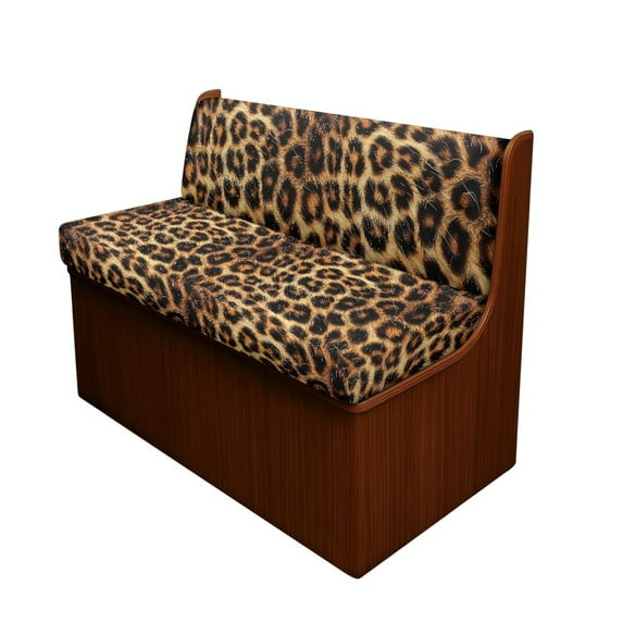 Yuyamidu Leopard Print RV Dinette Cushion Covers Elastic Loveseat Slipcovers for Travel Trailer Couch 2 Pack RV Couch Covers Soft RV Cushion Covers Camper Accessories