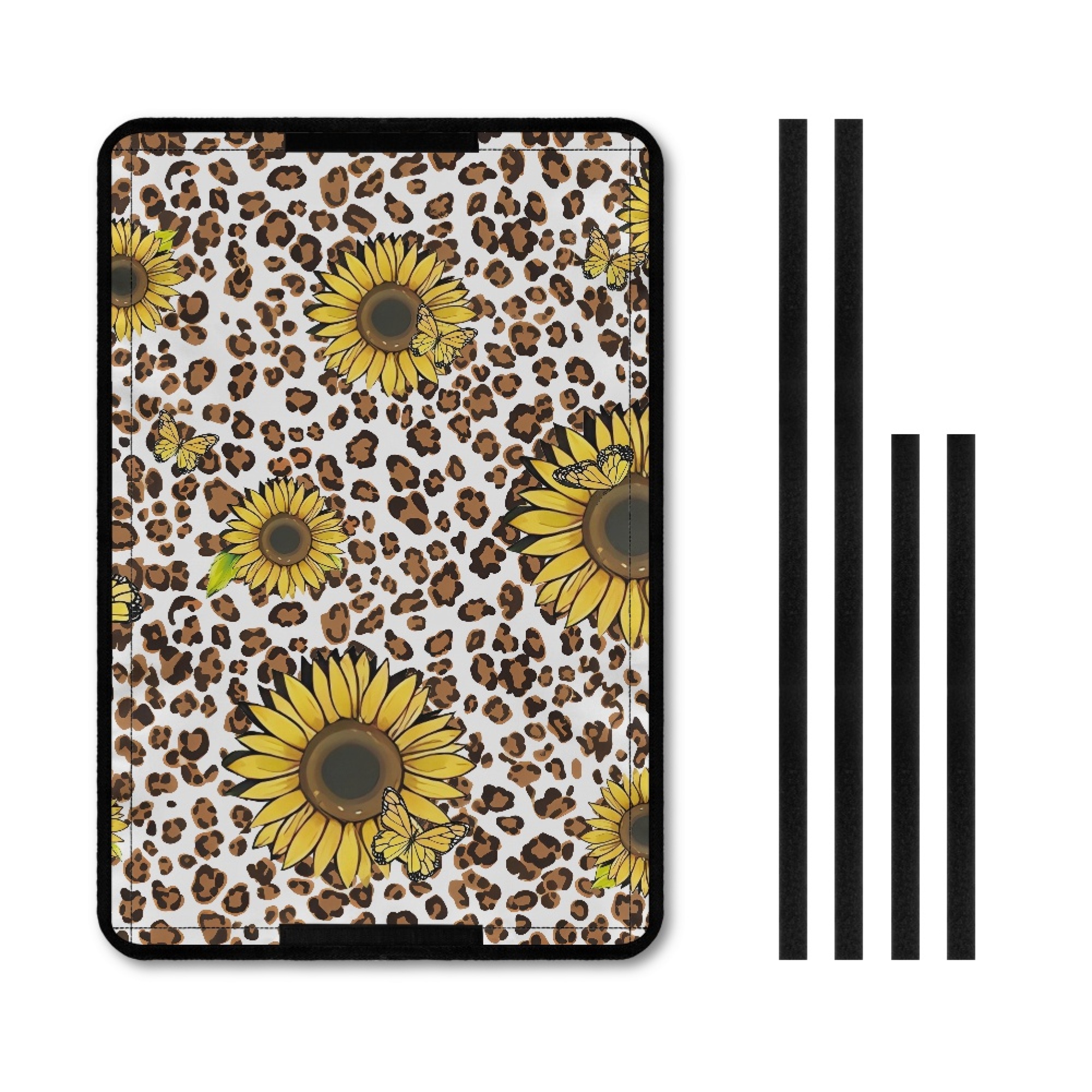 Yuyamidu Leopard Print RV Door Window Shade Sunflower Camper Window ...