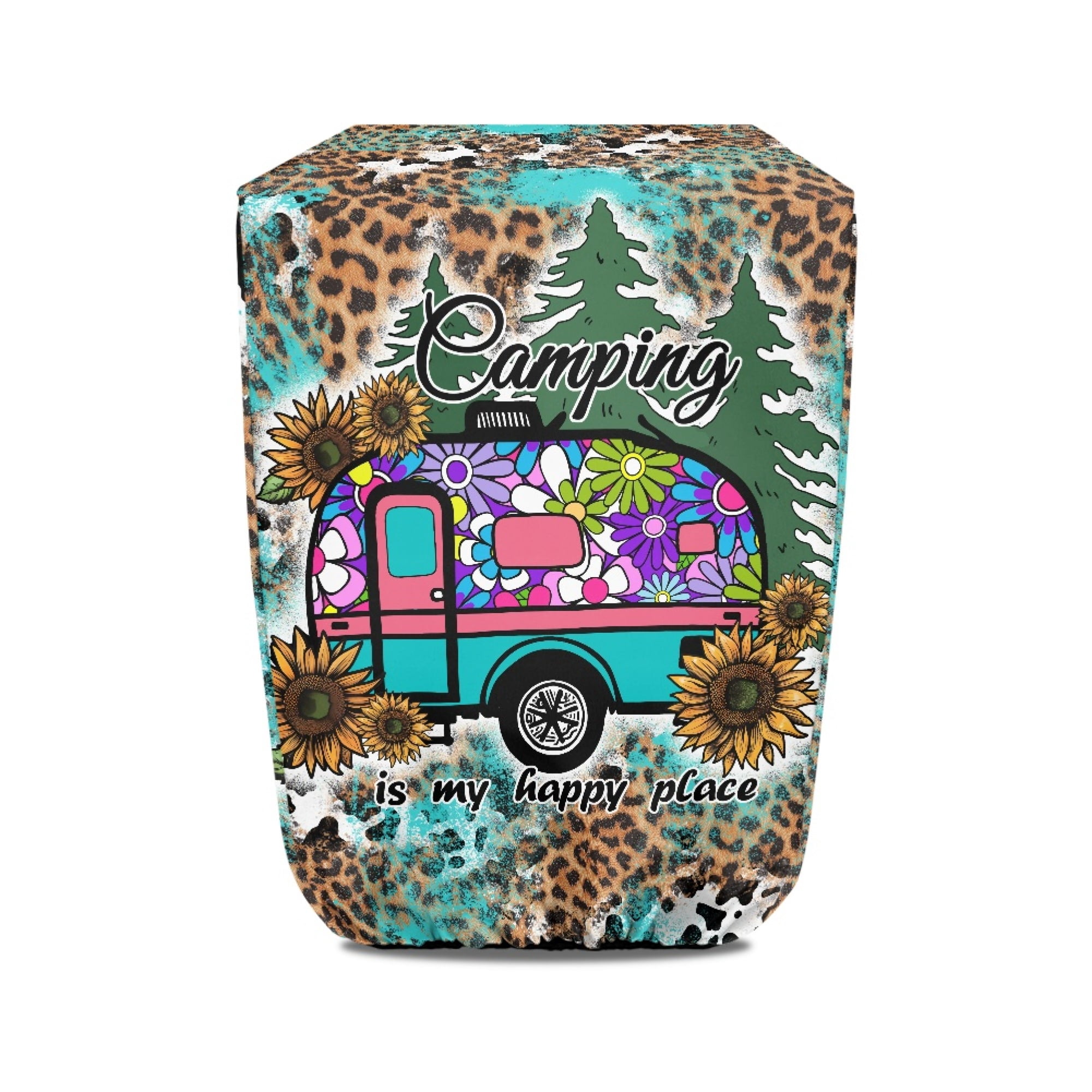 Yuyamidu Leopard Print RV Electric Tongue Jack Cover with Elastic Band ...