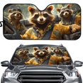 thumbnail image 1 of Yuyamidu Lesser Panda Car Sunshade Foldable Car Shade Universal Front Windshield Sun Shade for SUV Truck Sedan Cool Automobile Interior Accessories, 1 of 5