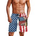 thumbnail image 1 of Yuyamidu Mens Patriotic Swim Trunks 250th Patriotic American Flag Eagle Print Quick Dry Beach Board Shorts for 4th Of July Summer Swimwear Man M, 1 of 8