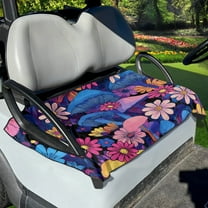 Yuyamidu Mushroom Golf Cart Seat Cover Hippie Flowers Bench Seat Cover Travel Sports Microfiber Cart Seat Towel/Seat Blanket