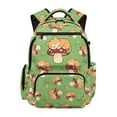 thumbnail image 1 of Yuyamidu Mushroom Kitten Backpack for Girls 6-8 & 8-10 Waterproof 17 Inch Lightweight Multi-Pocket Bookbag with Padded Straps for Elementary School 1st-4th Grade Back to School, 1 of 8