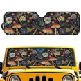 thumbnail image 1 of Yuyamidu Mushroom Windshield Sunshade for Jeep Wrangler, Daisy Sun Visor Windshield Shade Blocks UV Rays, Heat Shield Compatible with Jeep Wrangler TJ JK JL 2/4 Door, 1 of 7