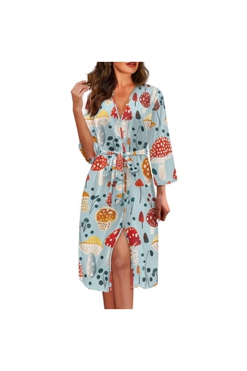 knee length dresses for ladies The Linen Edit Womens White Long Dressing Gown