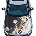 thumbnail image 1 of Yuyamidu Music Note Hood Covers for Cars Sedans Daisy Auto Side View Mirror Covers Elastic Car Front Hood Cover Protector with Side Mirror Covers Set of 3 Daily Automobile Decor, 1 of 7