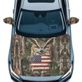 thumbnail image 1 of Yuyamidu Owl Car Hood Cover Protector Camo Hunting Car Hood Cover Banner American Flag Side Mirror Covers for Car Sedan Elastic Car Mirrors Protector 3pcs Auto Accessories Patriotic Festival Decor, 1 of 7