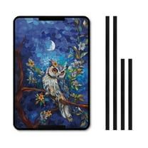 Yuyamidu Owl RV Door Window Shade 17 x 26 Blue Camper RV Window Shade Travel Trailer Motorhome Sun Shade Accessories Collapsible RV Skylight Cover with Hook and Loop