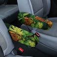 thumbnail image 1 of Yuyamidu Palm Leaves Car Front Seat Armrest Covers Green Car Seat Armrest Decorative Accessories Anti-Scratch Auto Armrest Protector Covers for Most Cars, 1 of 7