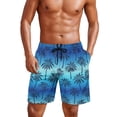 thumbnail image 1 of Yuyamidu Palm Tree Mens Swim Trunks Quick Dry Beach Shorts Vacation Tropical Bathing Suits for Summer Surf Swimming Pool Man S, 1 of 8
