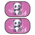 thumbnail image 1 of Yuyamidu Panda Car Window Shade Music Note Shade for Car Side Windows 20 x 12 Inch Cling Car Sun Shade Car Accessories Glare and UV Rays Protection, Purple, 1 of 7