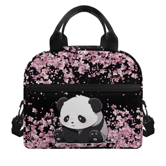 Yuyamidu Panda Lunch Bag for Girls Kids Toddler Thermal Lunch Bags for Cold and Hot Food Insulated Lunch Box Bag Reusable Leakproof Lunch Box Container