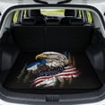 thumbnail image 1 of Yuyamidu Patriotic Eagle Car Trunk Mat 29" x 39", Universal Non-Slip Cargo Liner for Hatchback Sedan Truck SUV, All Weather Stain Resistant Machine Washable Vehicle Interior, 1 of 7