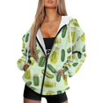 thumbnail image 1 of Yuyamidu Pickle Sweatshirt Oversized Hoodies for Women Trendy Clothes Zip Up Sweatshirts for Women Trendy Plus Size Zip Up Jacket Womens Zipper Sweatshirt 3XL, 1 of 8