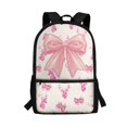 thumbnail image 1 of Yuyamidu Pink Bow Deer 17-Inch Large School Backpack for Teen Girls, Spacious Daypack with Multiple Pockets for Textbooks, Laptop & Daily Campus Use, 1 of 6