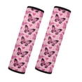thumbnail image 1 of Yuyamidu Pink Butterfly Seat Belt Cover Pad Heart Car Seatbelt Cushion Covers Accessories for Most Vehicle 2 Pack Fashion Car Seat Belt Decor Accessories for Women, Valentine's Day, 1 of 7
