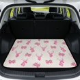 thumbnail image 1 of Yuyamidu Pink Deer Bow Car Trunk Mat for Women 29" x 39" All Weather Anti-Scratch Cargo Mat Rear Trunk Liner Full Protection Universal Fit for Most Vehicle, 1 of 7