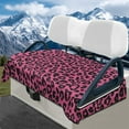 thumbnail image 1 of Yuyamidu Pink Leopard Print Golf Cart Seat Covers Fluffy Golf Cart Seat Towel Blanket Fits in More 2 Person Seats Golf Carts Soft Golf Cart Accessories, 1 of 8