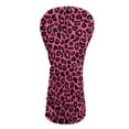 thumbnail image 1 of Yuyamidu Pink Leopard Print Golf Club Head Covers Fashion Driver Headcover Fairway Wood Head Cover Hybrid Headcover, Waterproof PU Leather Golf Head Covers, 1 of 7